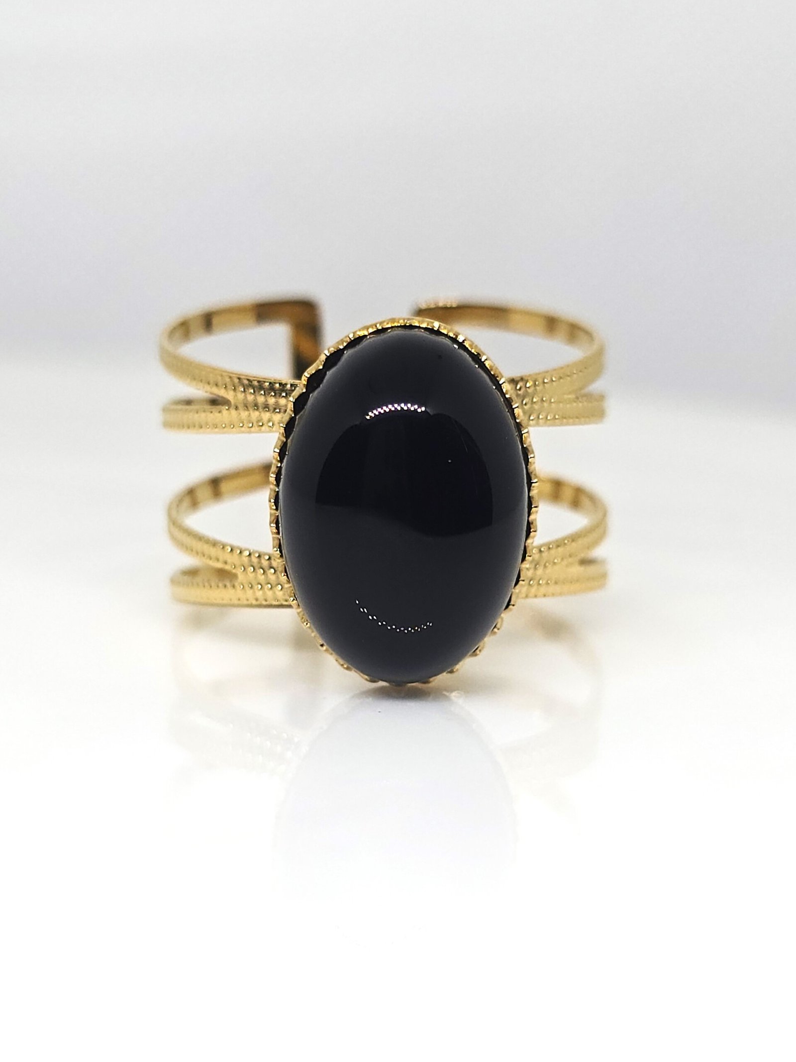 BAGUE ROSALIE - ONYX NOIR