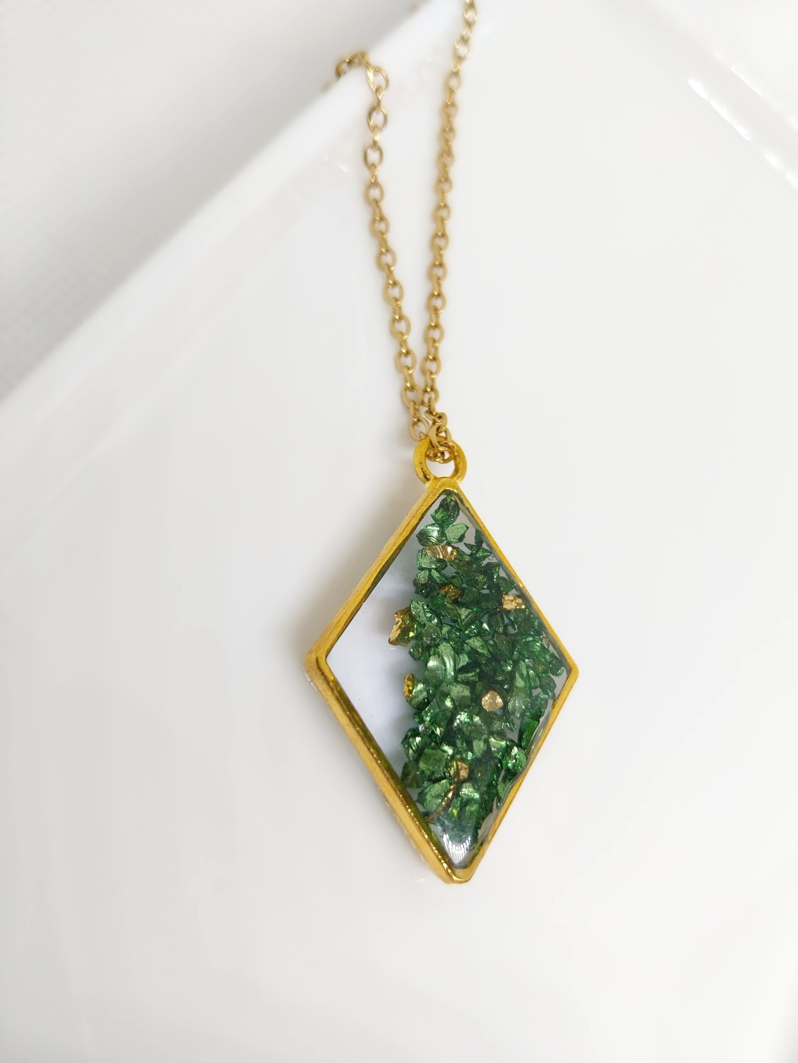 Collier long Green Glow