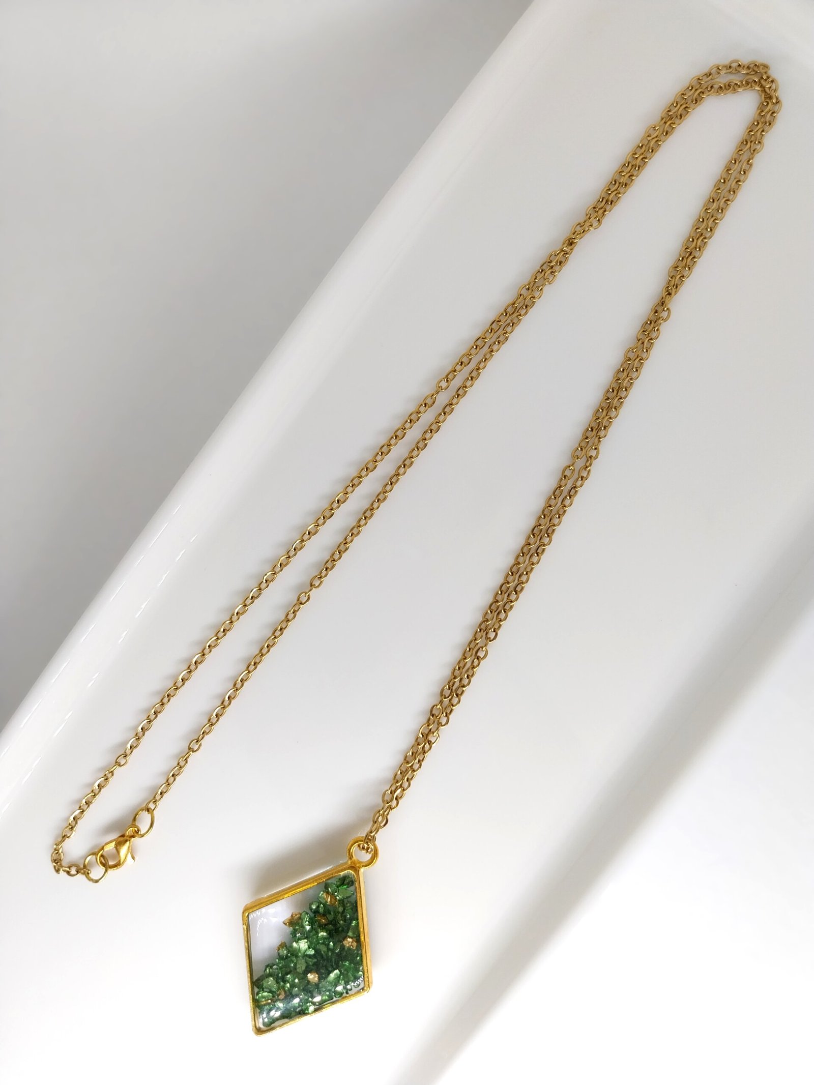 Collier long Green Glow