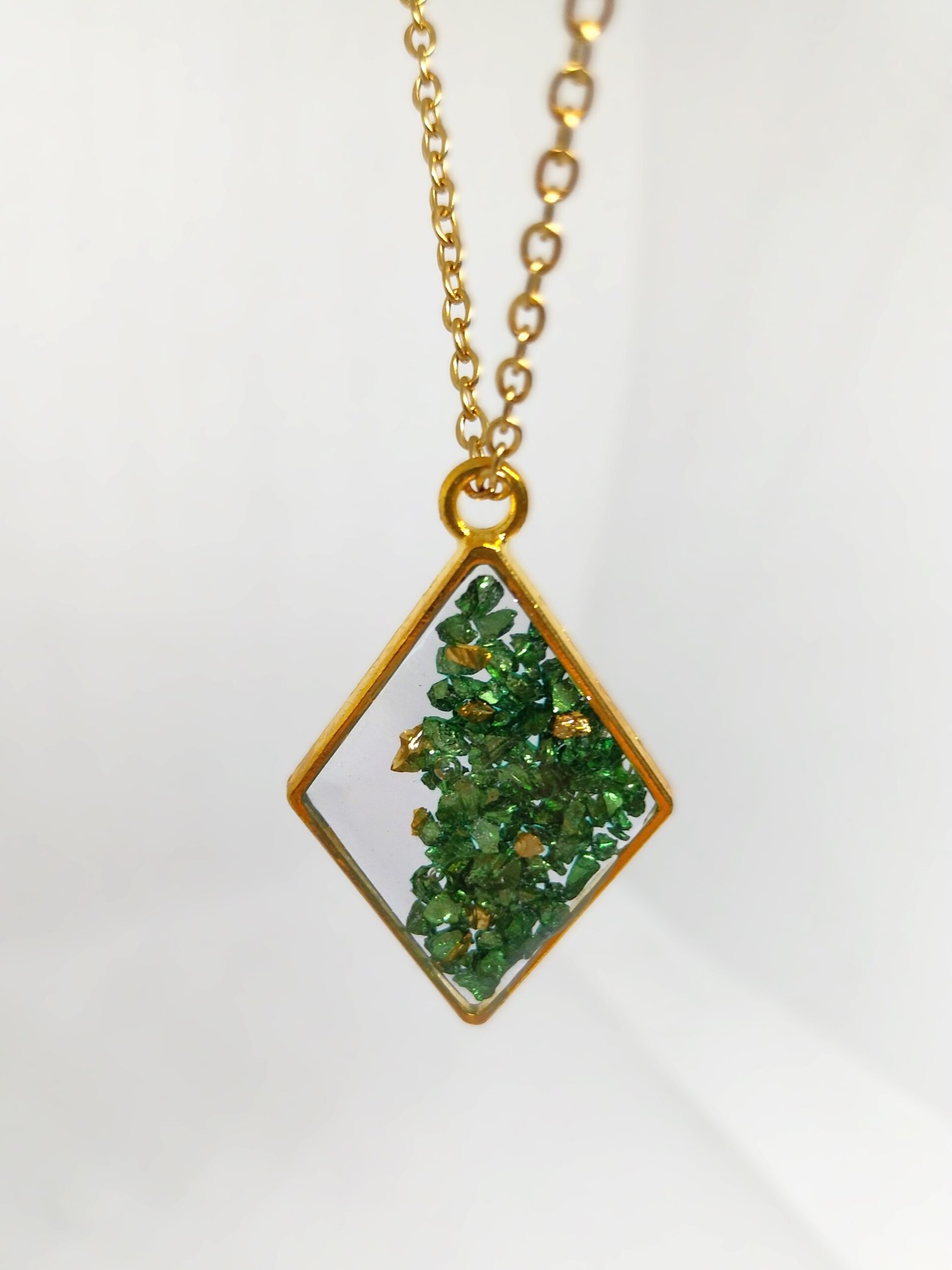 Collier long Green Glow