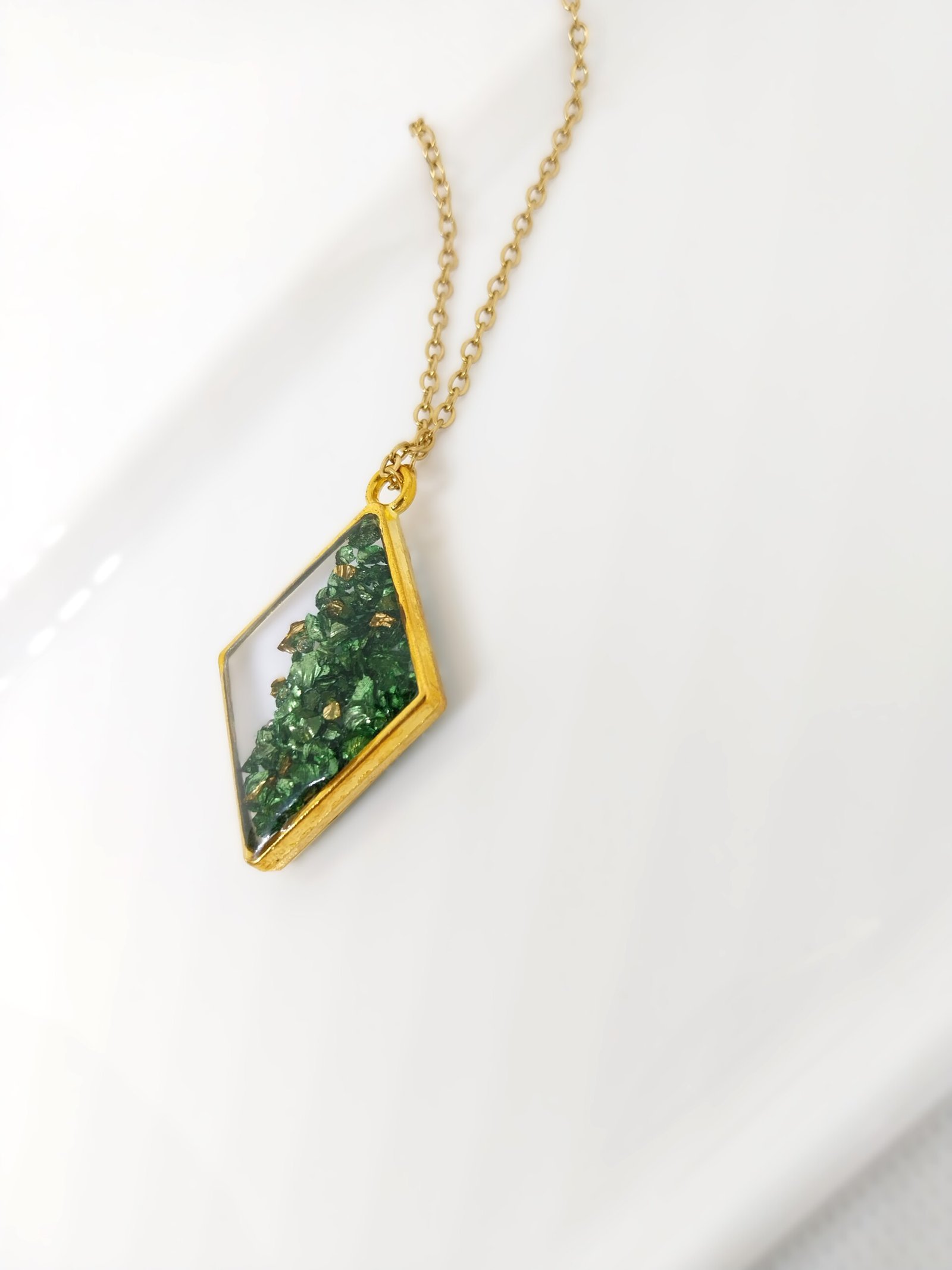 Collier long Green Glow