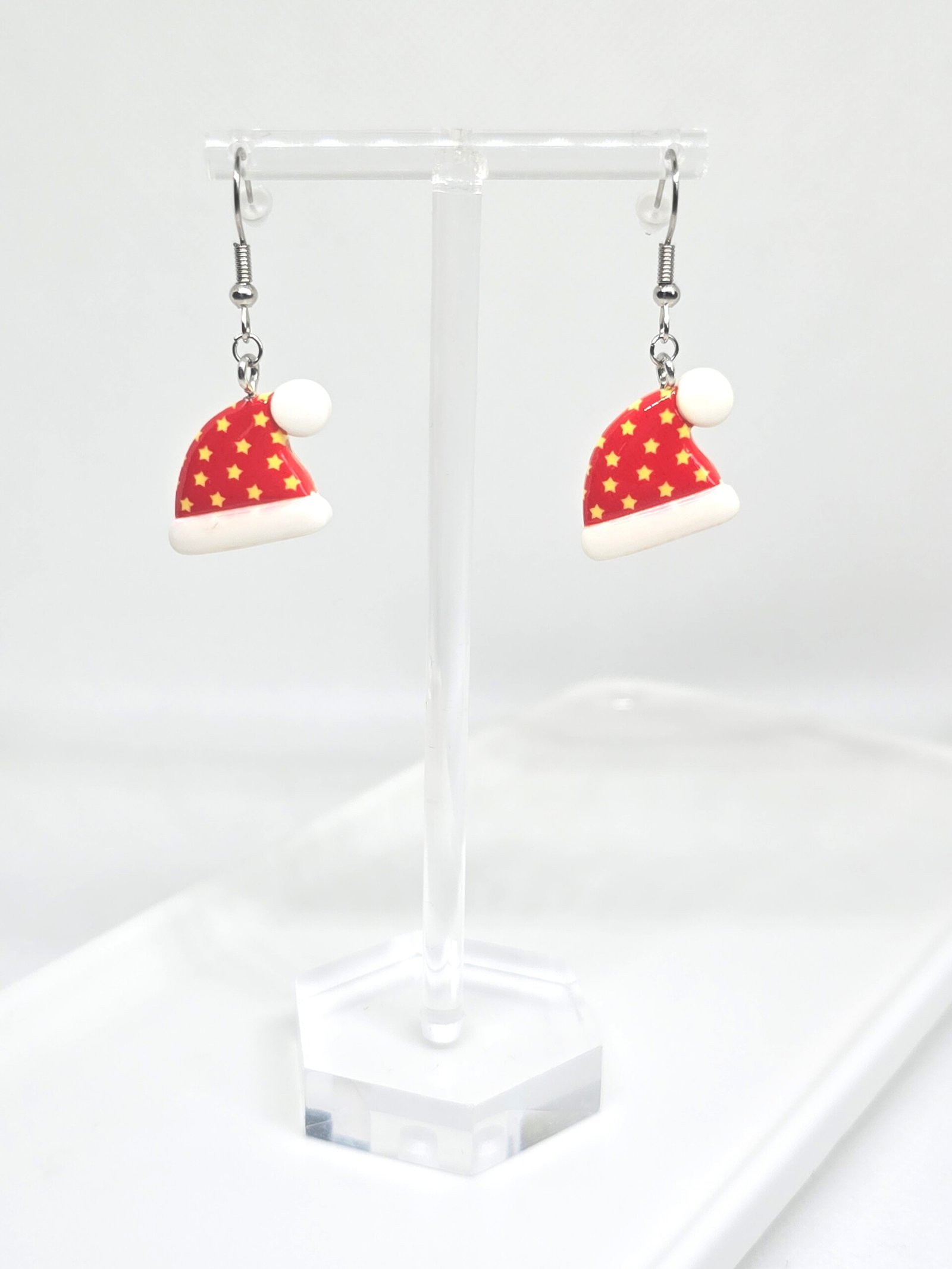 Boucles d’oreilles Bonnet de Noël