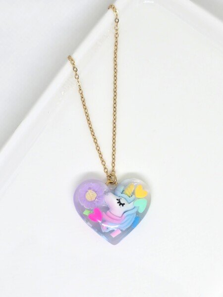 COLLIER COEUR DE LICORNE