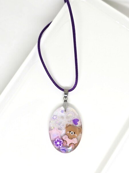 COLLIER OURS EN PELUCHE