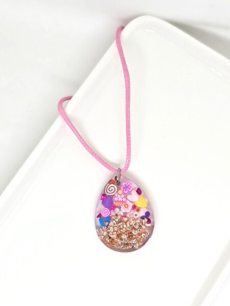 COLLIER CONFETTI ROSE BLUSH